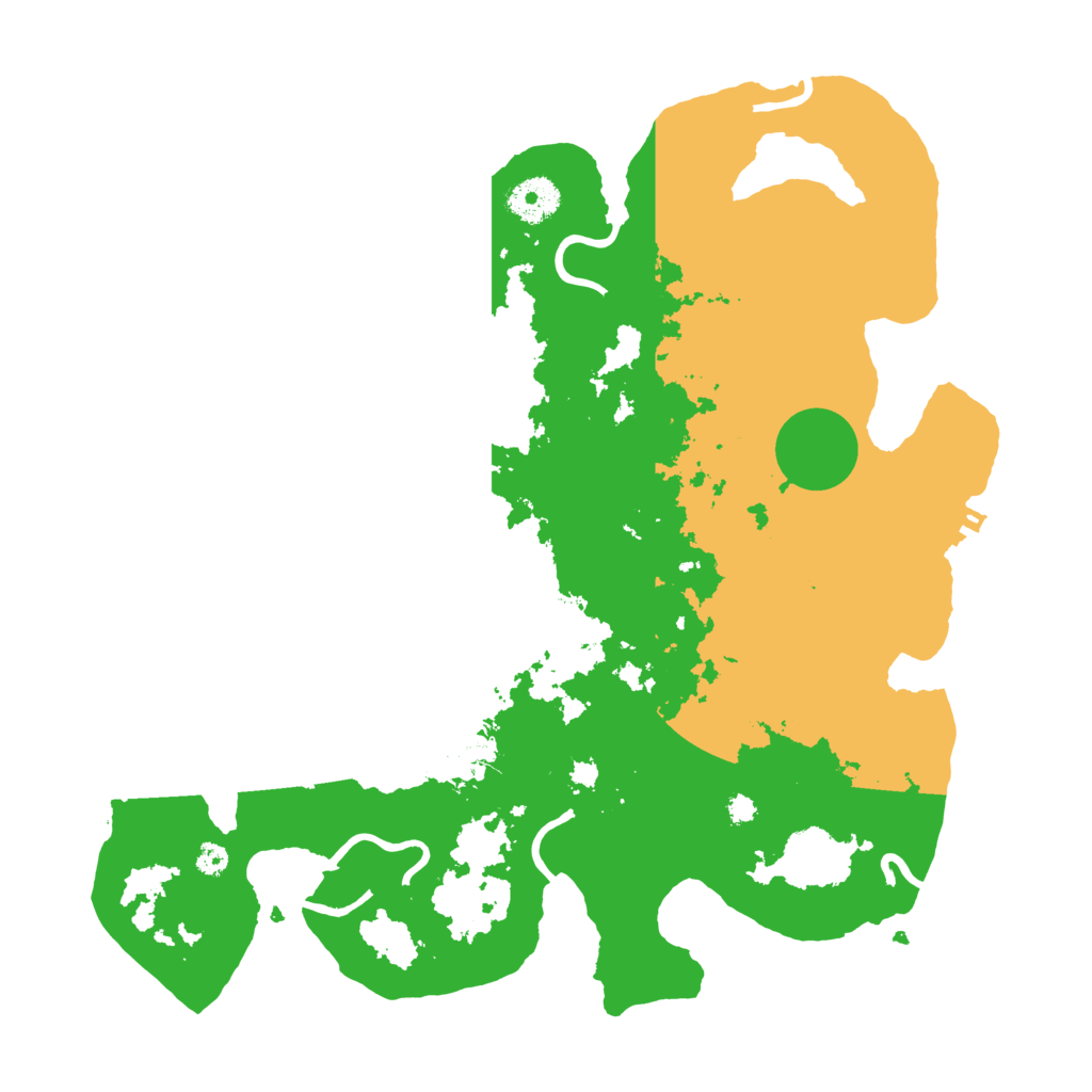 Biome Rust Map: Procedural Map, Size: 3500, Seed: 342798