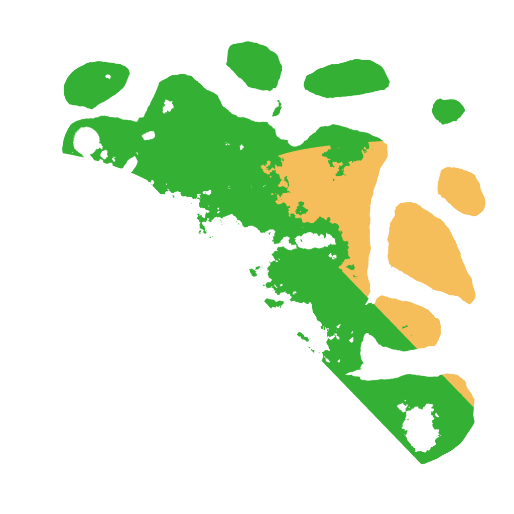 Biome Rust Map: Barren, Size: 3500, Seed: 4952963