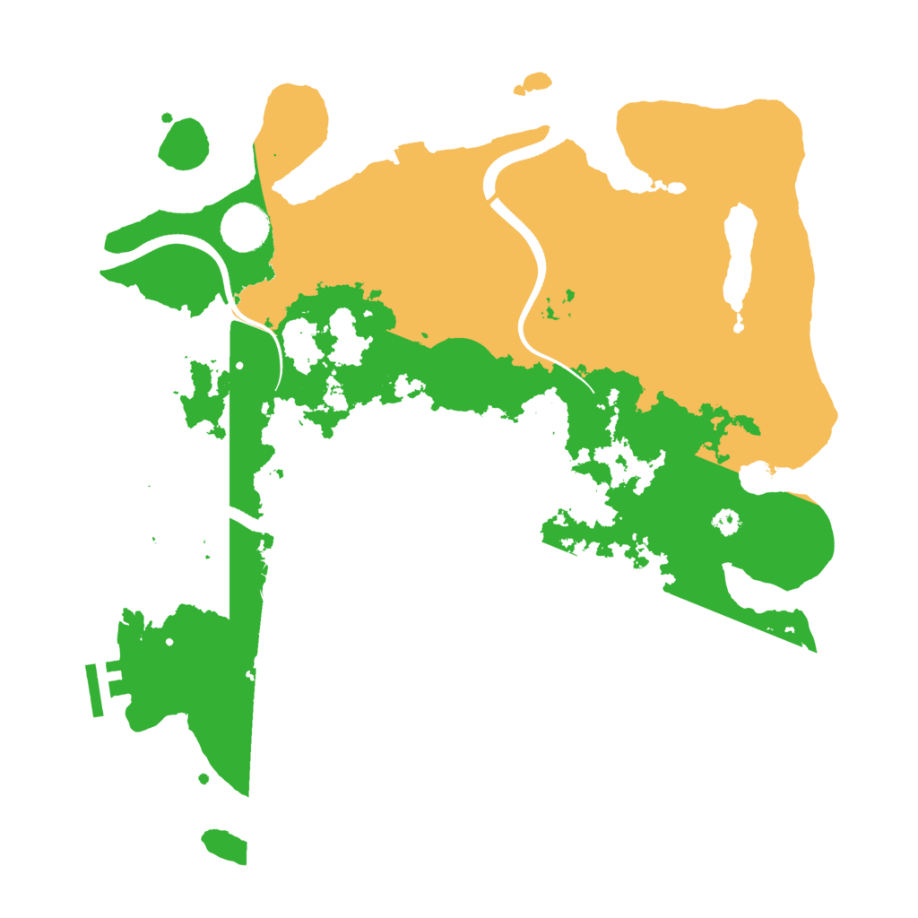 Biome Rust Map: Procedural Map, Size: 3500, Seed: 623559667