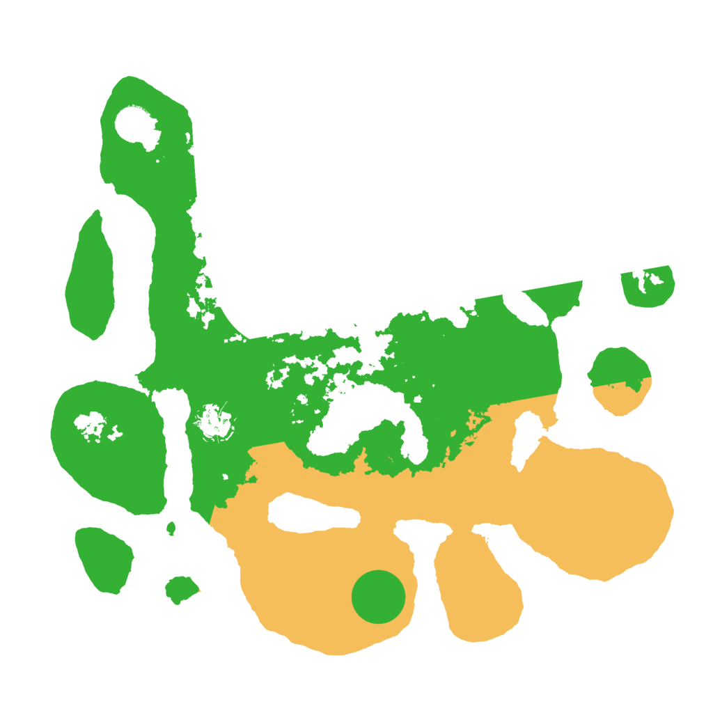 Biome Rust Map: Barren, Size: 3500, Seed: 2304106