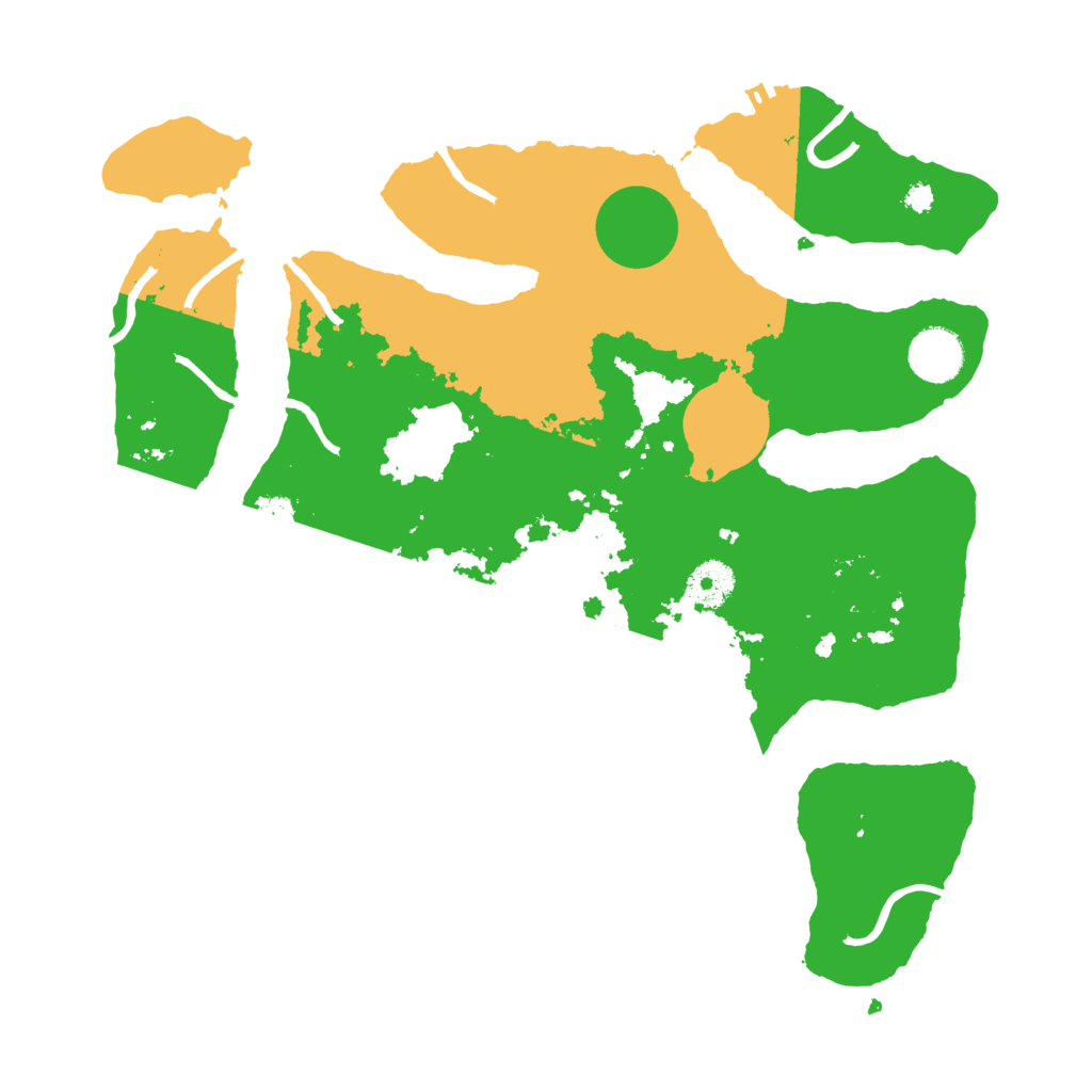 Biome Rust Map: Procedural Map, Size: 3500, Seed: 3208952