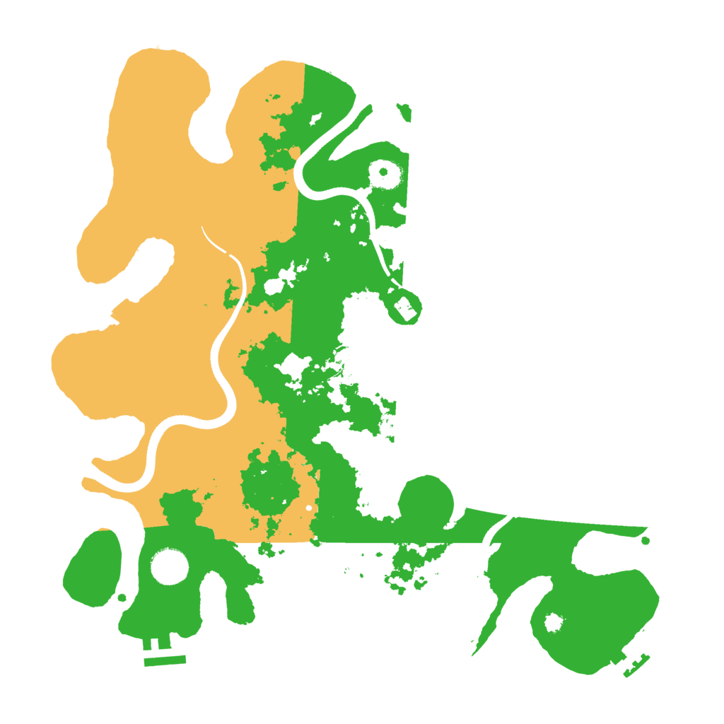 Biome Rust Map: Procedural Map, Size: 3500, Seed: 908964