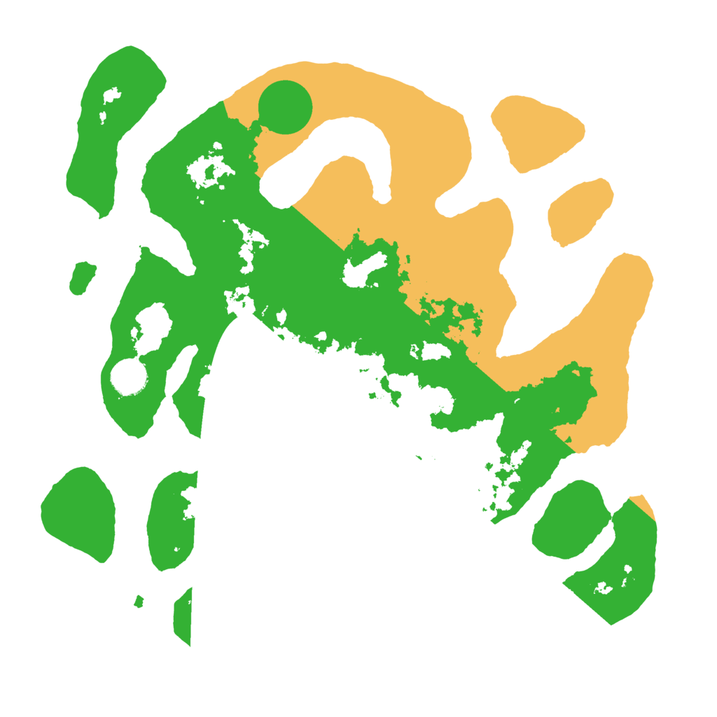 Biome Rust Map: Barren, Size: 3500, Seed: 964349