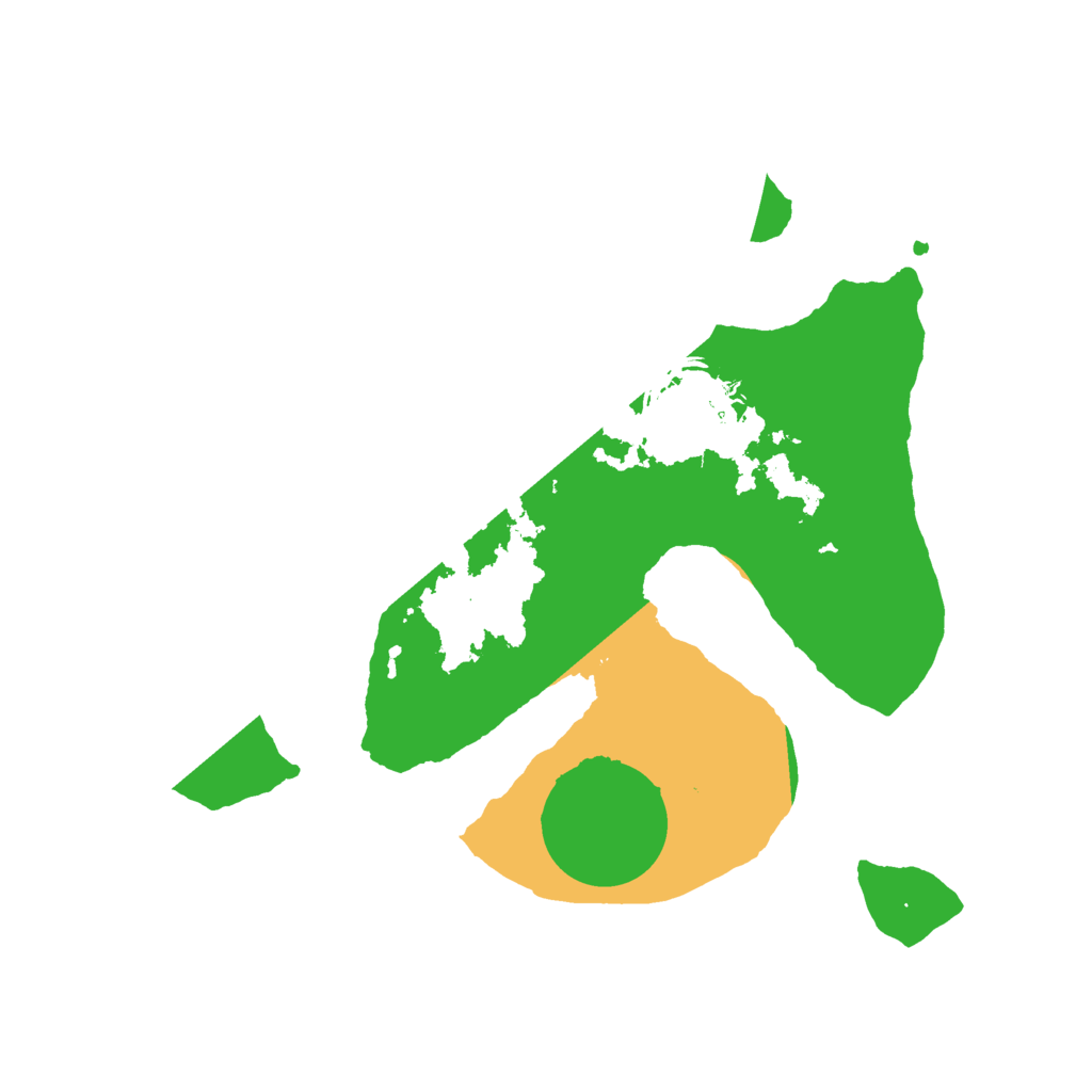 Biome Rust Map: Barren, Size: 2300, Seed: 55555