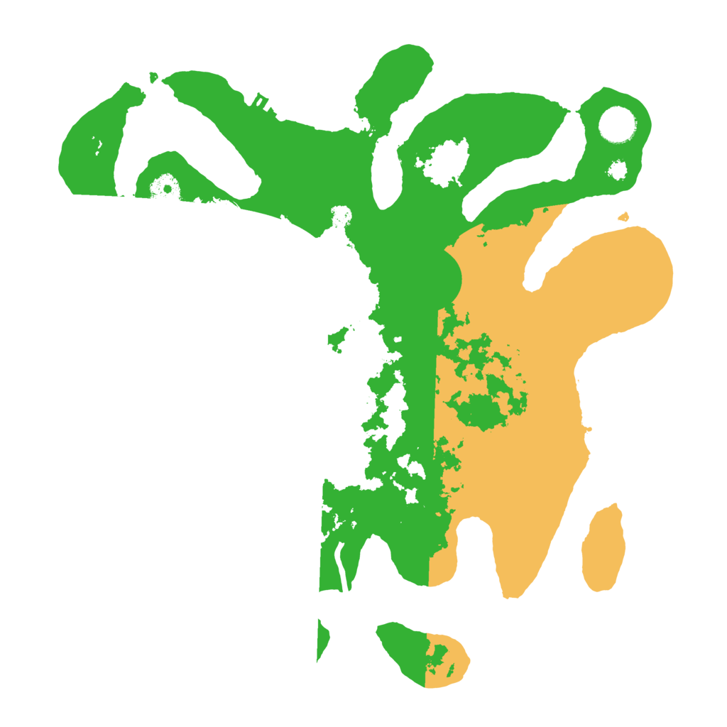 Biome Rust Map: Procedural Map, Size: 3500, Seed: 16817