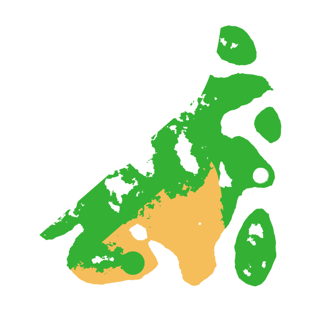 Biome Rust Map: Barren, Size: 3500, Seed: 2249632