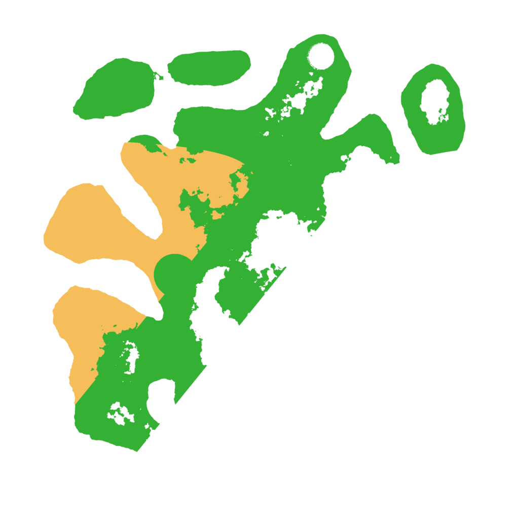 Biome Rust Map: Barren, Size: 3500, Seed: 3070089