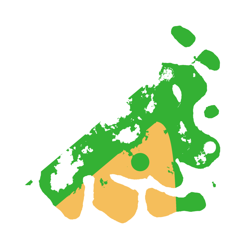 Biome Rust Map: Barren, Size: 3500, Seed: 1870608