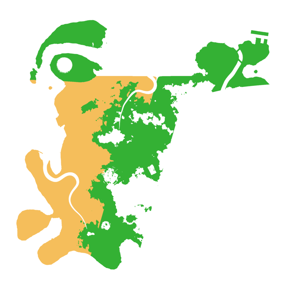 Biome Rust Map: Procedural Map, Size: 3500, Seed: 285162