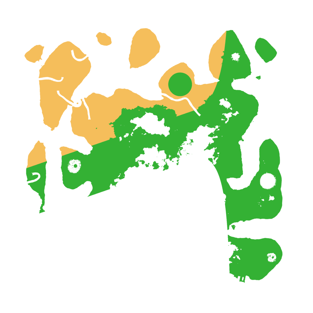 Biome Rust Map: Procedural Map, Size: 3500, Seed: 851484