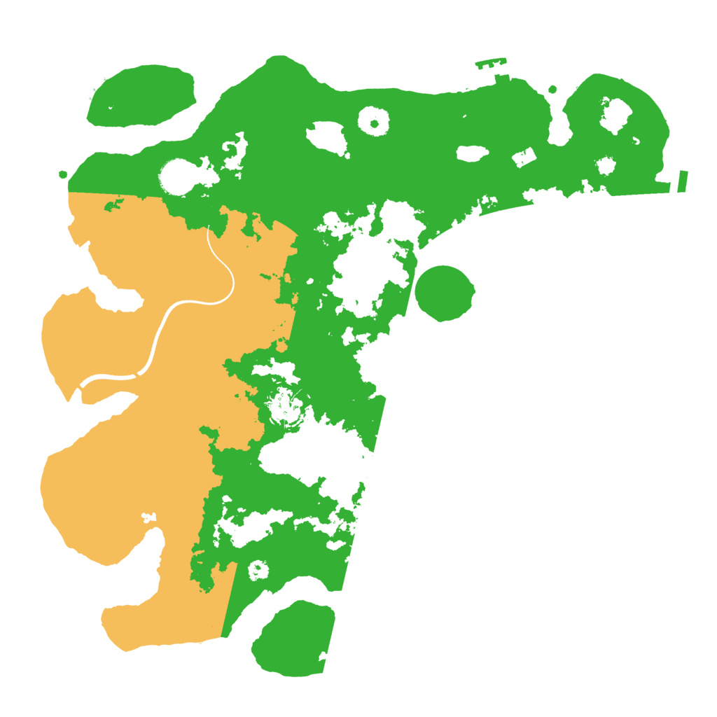 Biome Rust Map: Procedural Map, Size: 3500, Seed: 2565833