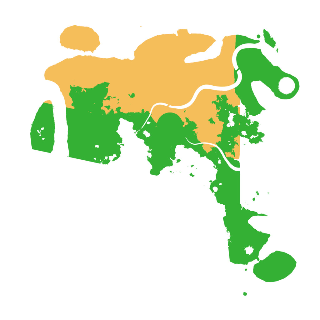 Biome Rust Map: Procedural Map, Size: 3500, Seed: 219146