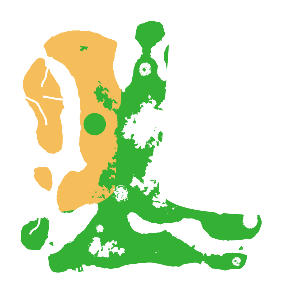 Biome Rust Map: Procedural Map, Size: 3500, Seed: 283842