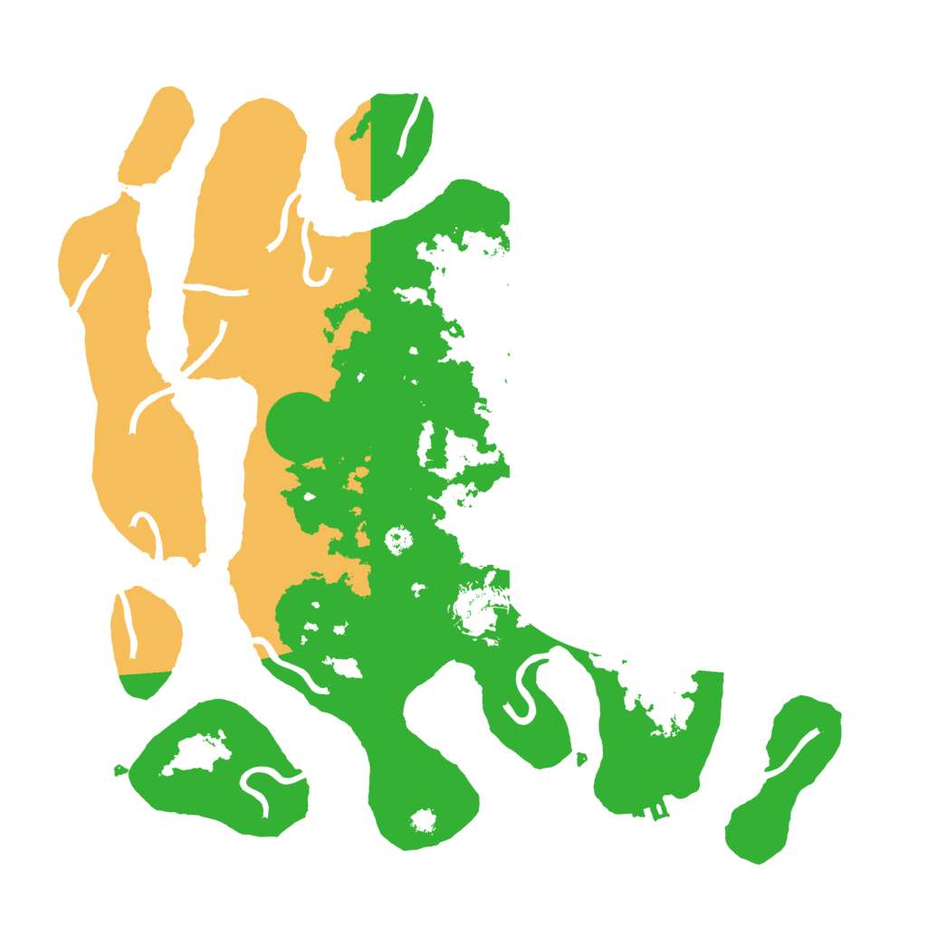 Biome Rust Map: Procedural Map, Size: 3500, Seed: 4785079