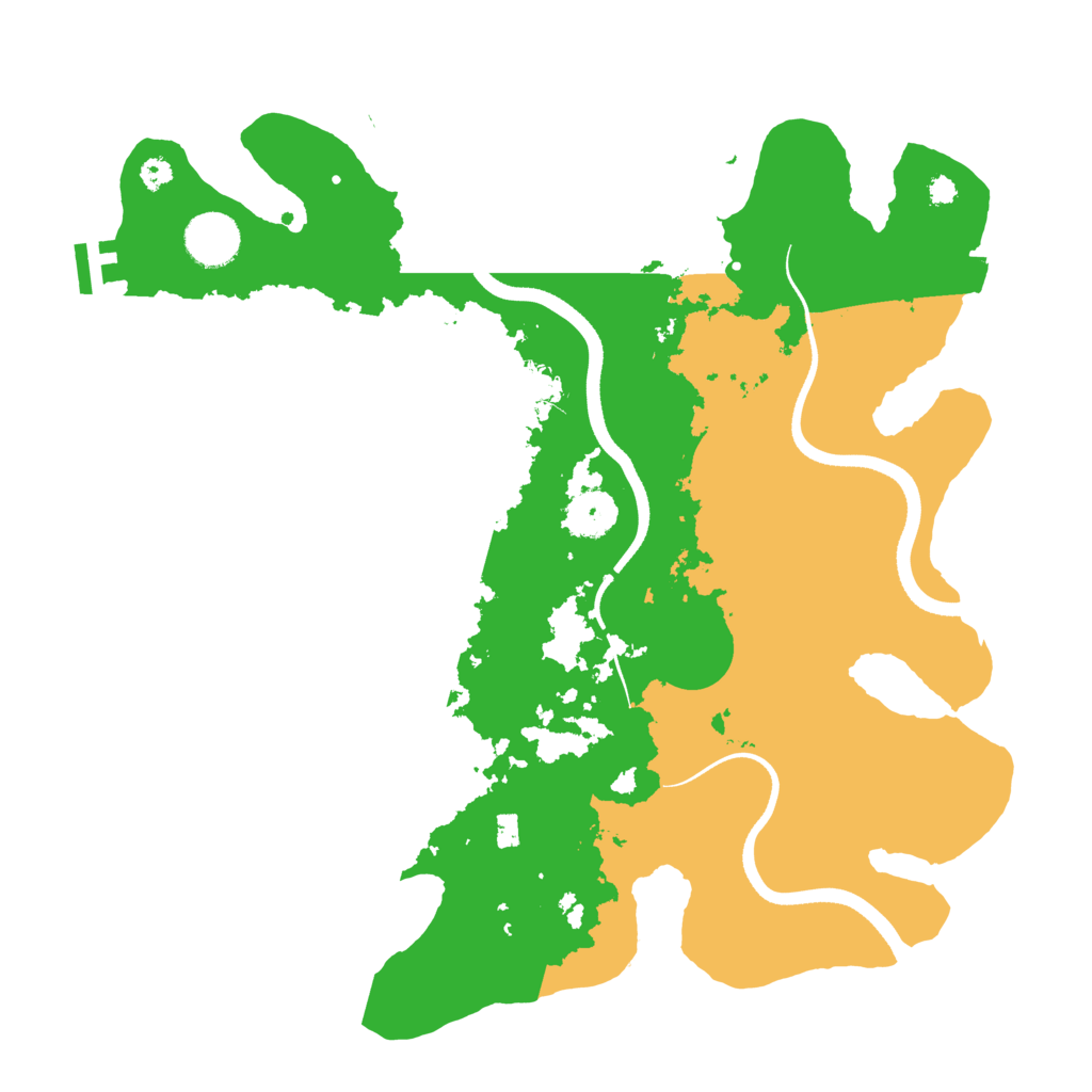 Biome Rust Map: Procedural Map, Size: 3500, Seed: 522505