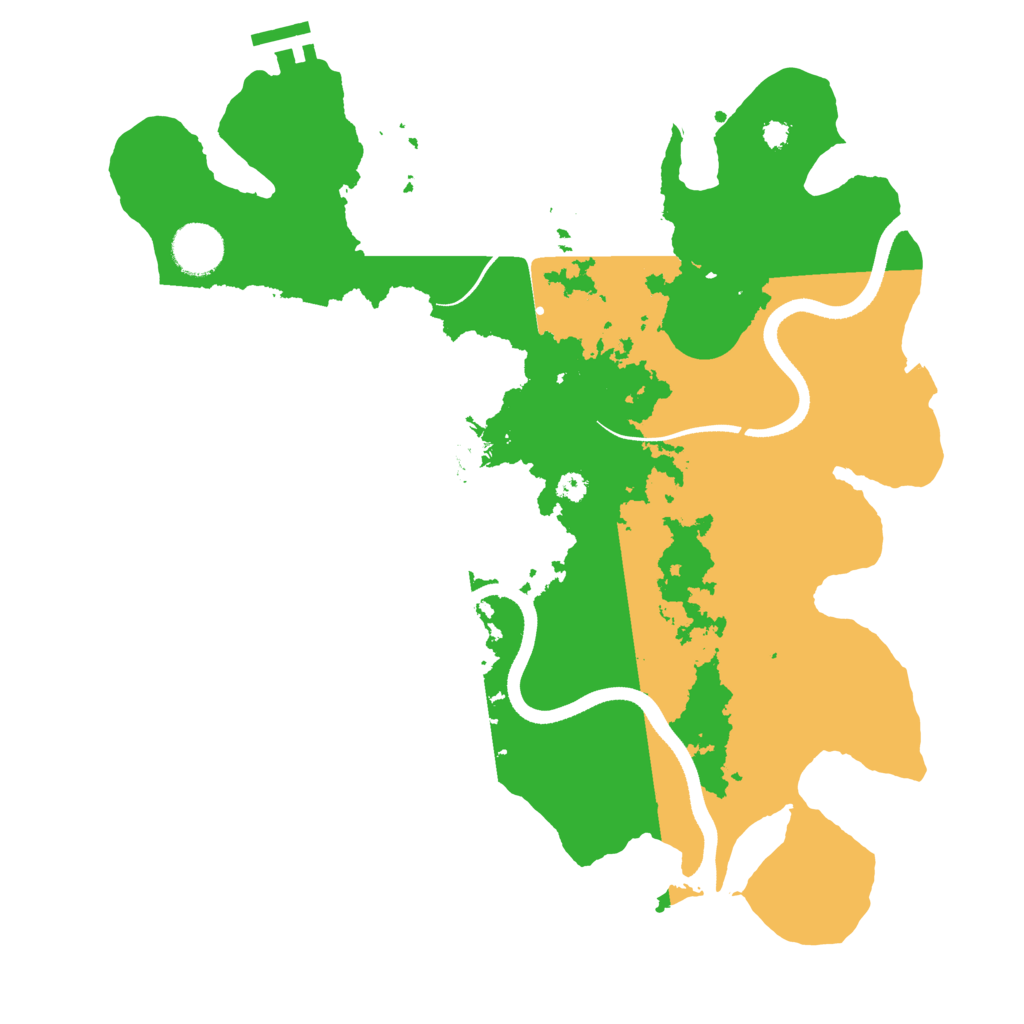 Biome Rust Map: Procedural Map, Size: 3500, Seed: 5268836