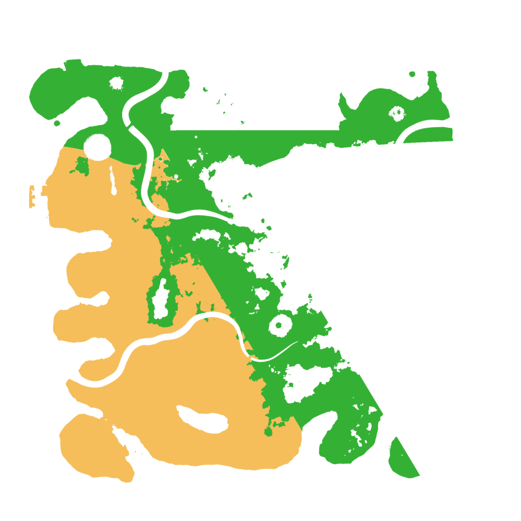 Biome Rust Map: Procedural Map, Size: 3500, Seed: 5384809