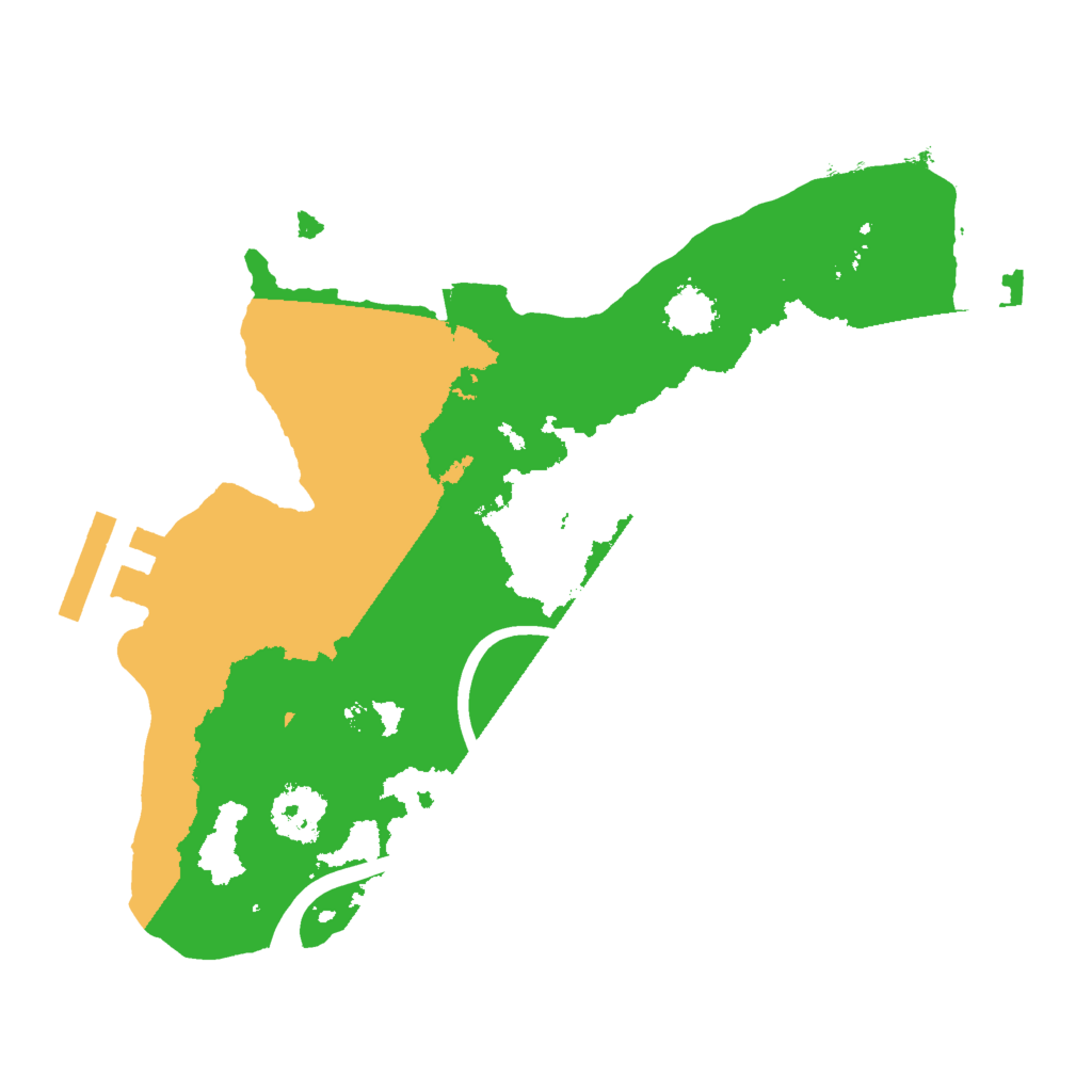 Biome Rust Map: Procedural Map, Size: 2000, Seed: 1245514508