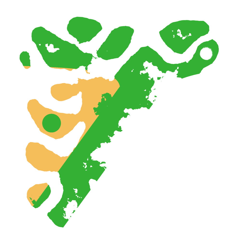 Biome Rust Map: Barren, Size: 3500, Seed: 1304380