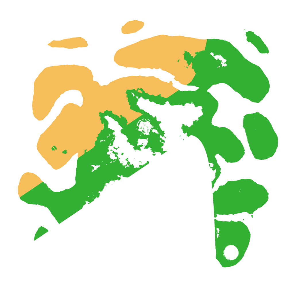 Biome Rust Map: Barren, Size: 3500, Seed: 4550590