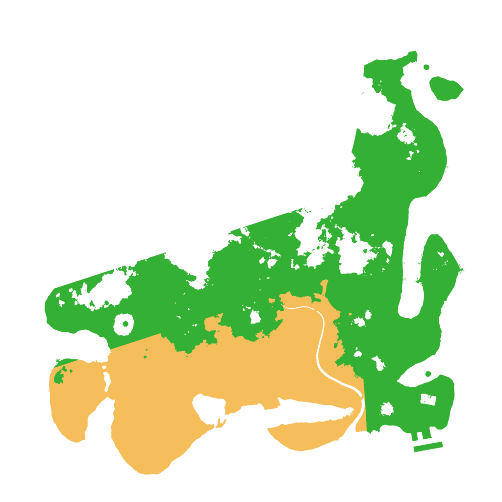Biome Rust Map: Procedural Map, Size: 3500, Seed: 2902044