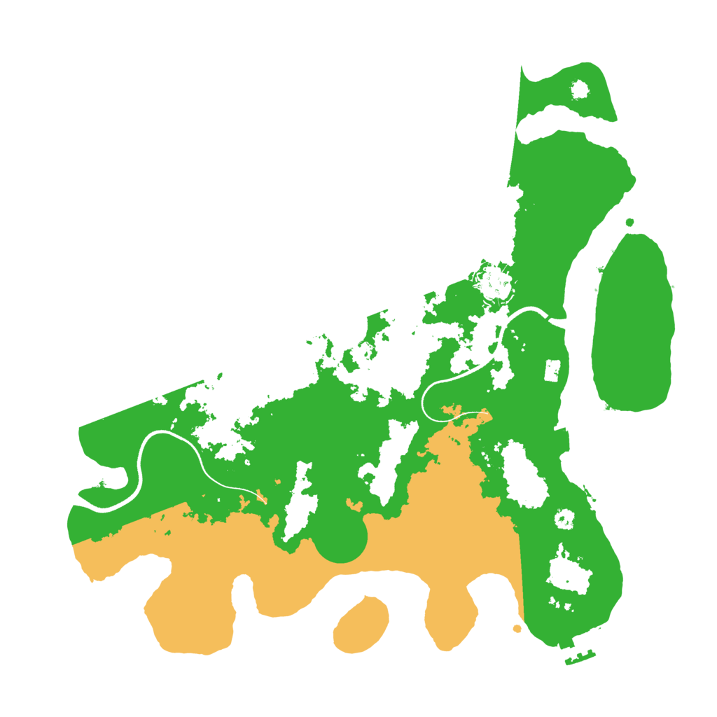 Biome Rust Map: Procedural Map, Size: 3500, Seed: 3005524