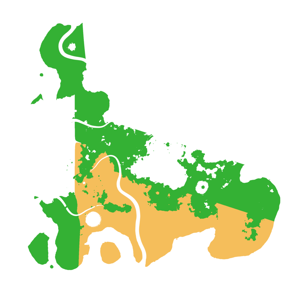 Biome Rust Map: Procedural Map, Size: 3500, Seed: 6058740