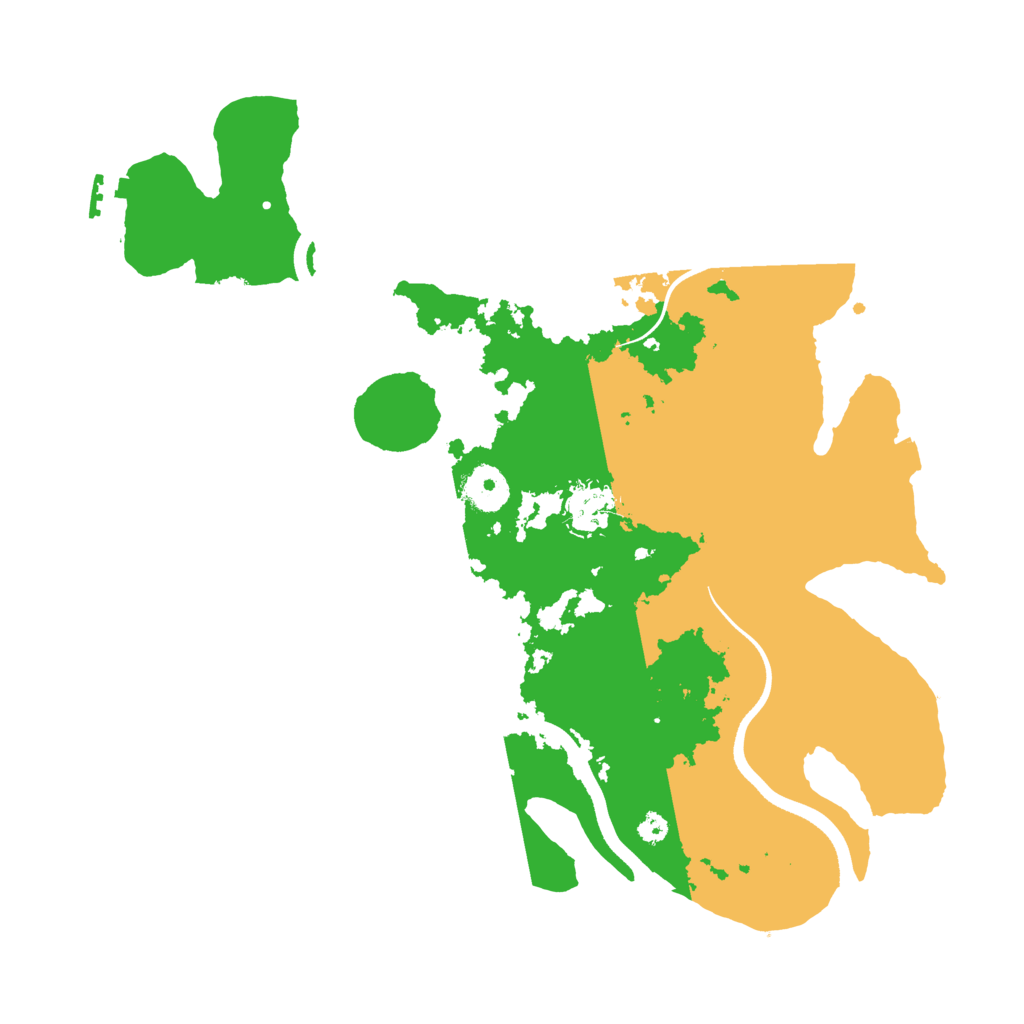 Biome Rust Map: Procedural Map, Size: 3500, Seed: 5808735