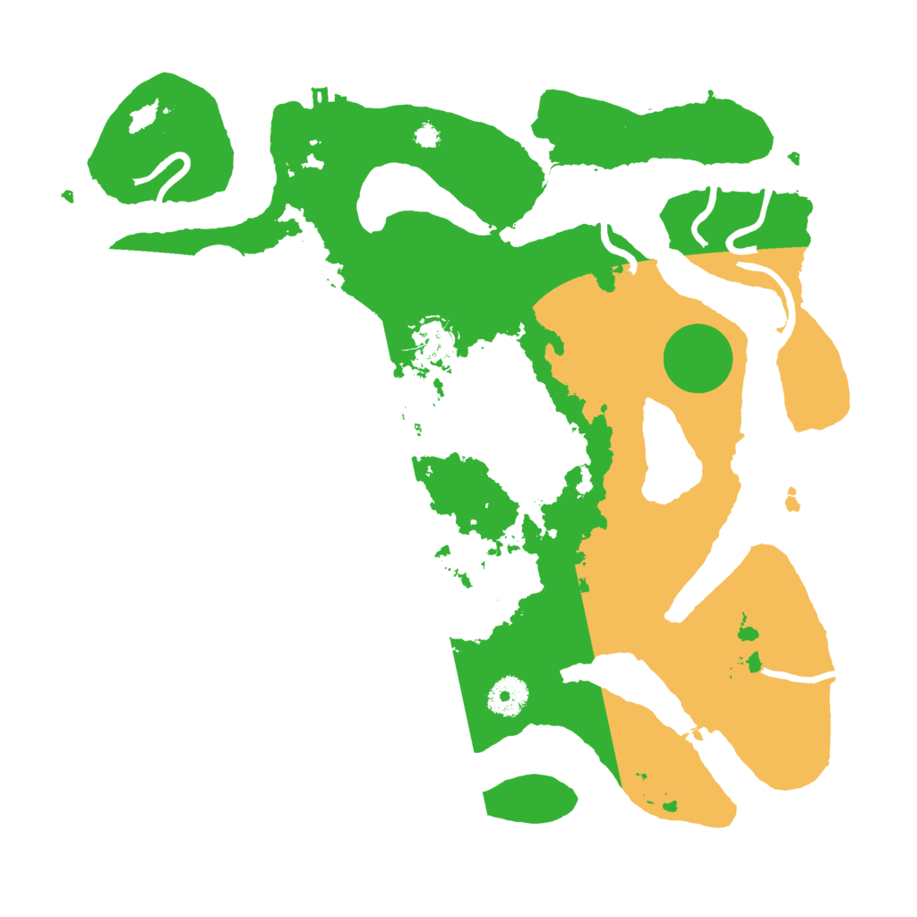 Biome Rust Map: Procedural Map, Size: 3500, Seed: 5819624