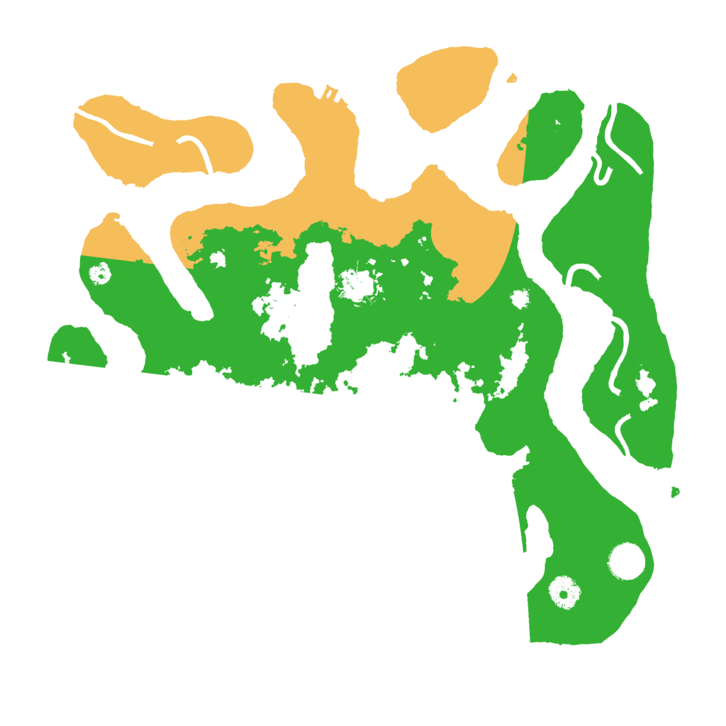 Biome Rust Map: Procedural Map, Size: 3500, Seed: 599269