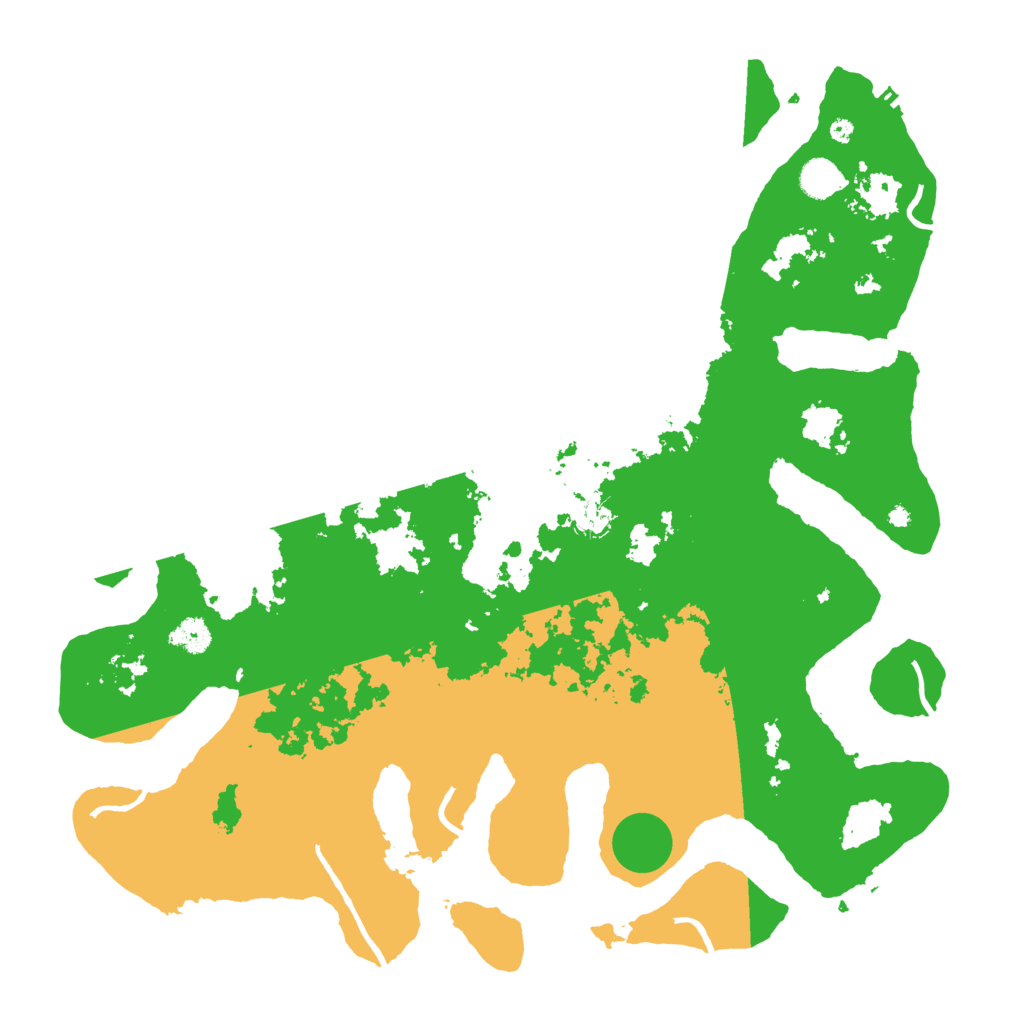Biome Rust Map: Procedural Map, Size: 4500, Seed: 230282