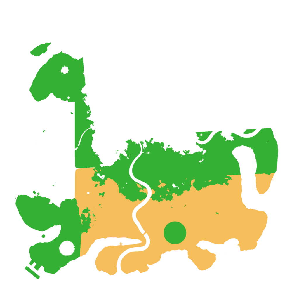 Biome Rust Map: Procedural Map, Size: 3500, Seed: 4174798
