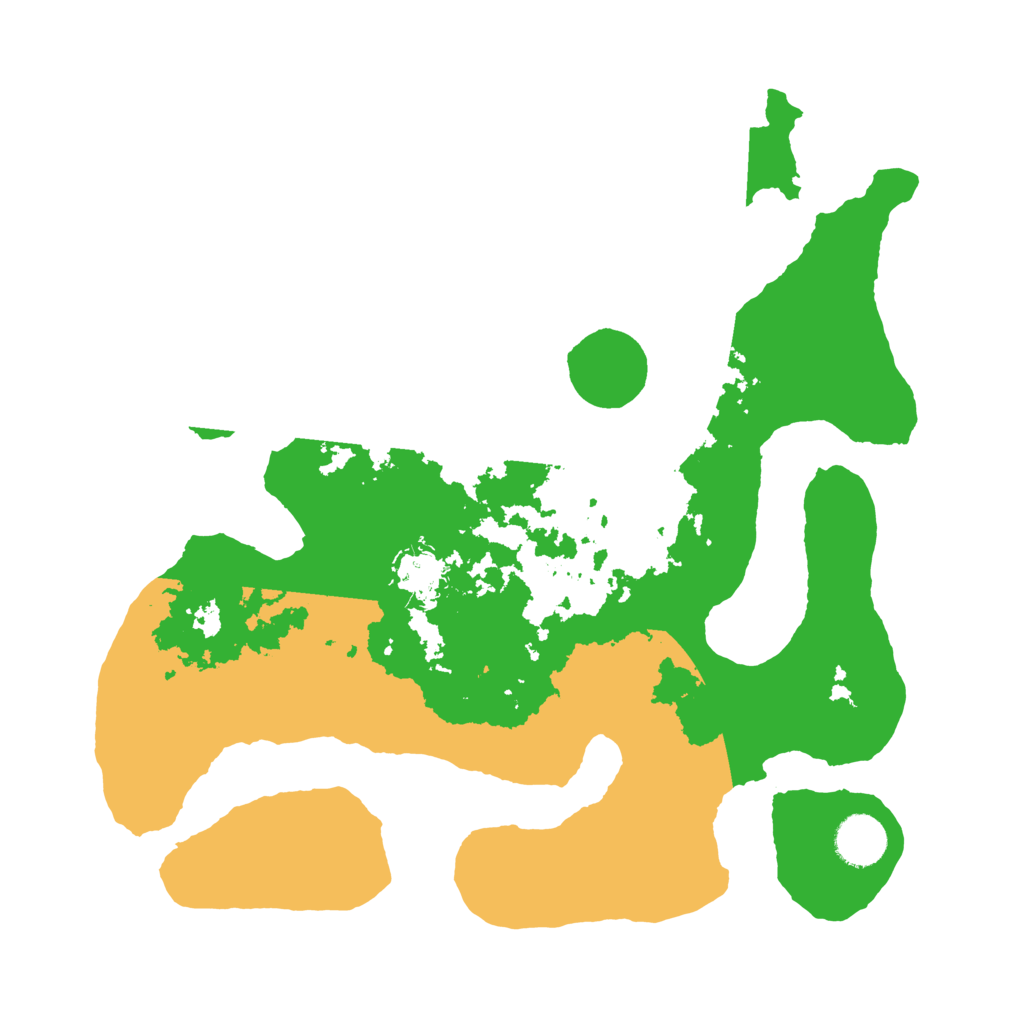 Biome Rust Map: Barren, Size: 3500, Seed: 6149114