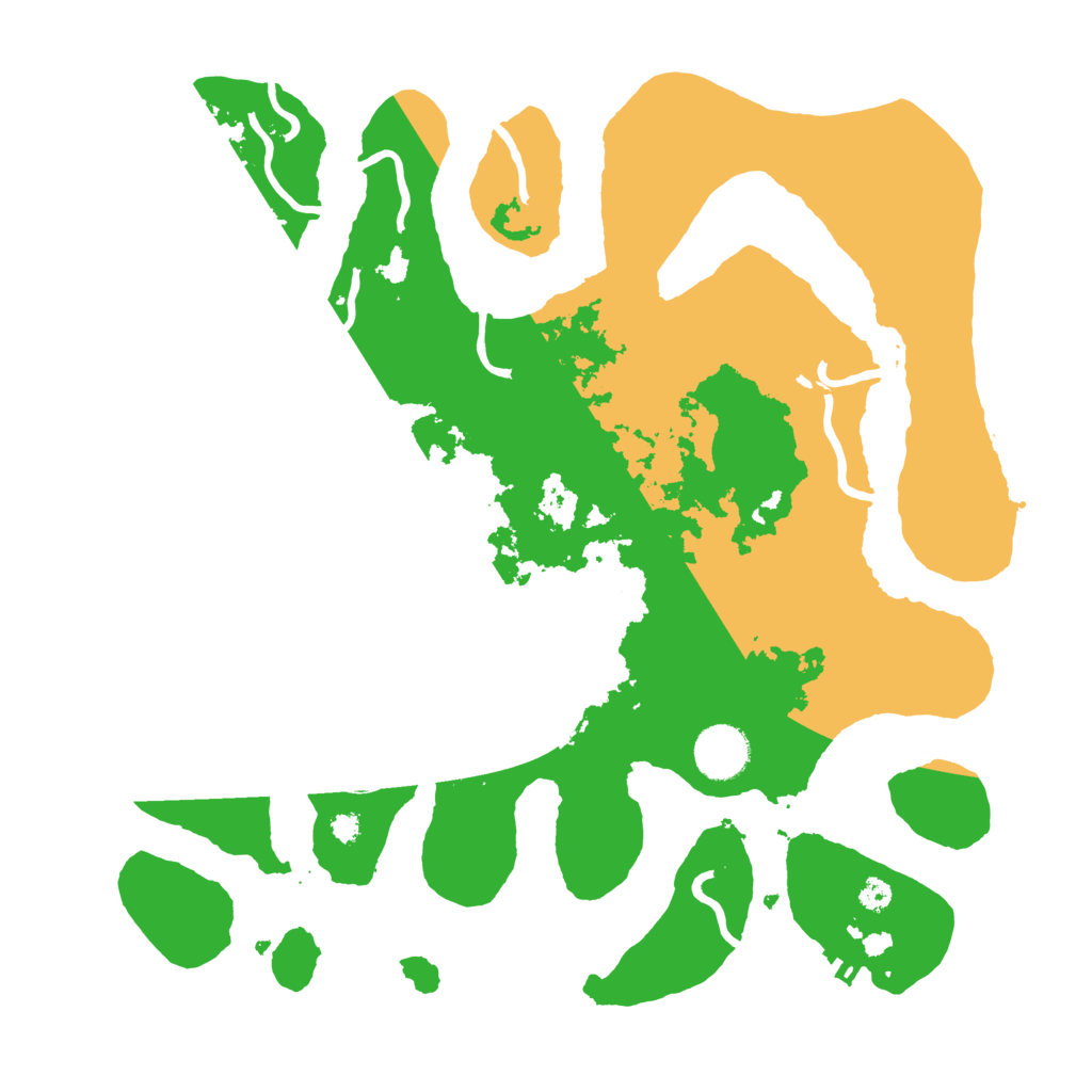Biome Rust Map: Procedural Map, Size: 3500, Seed: 3148428