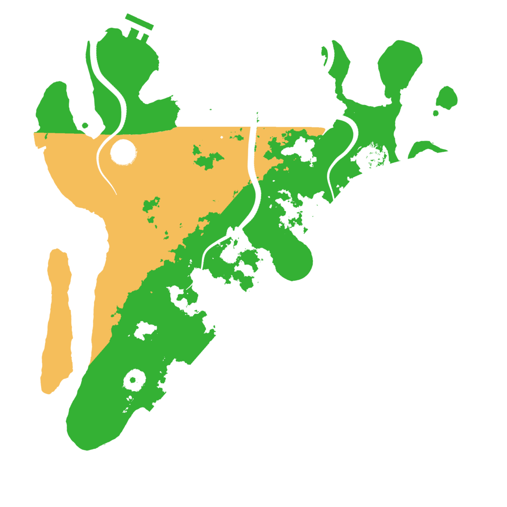 Biome Rust Map: Procedural Map, Size: 3500, Seed: 3886697