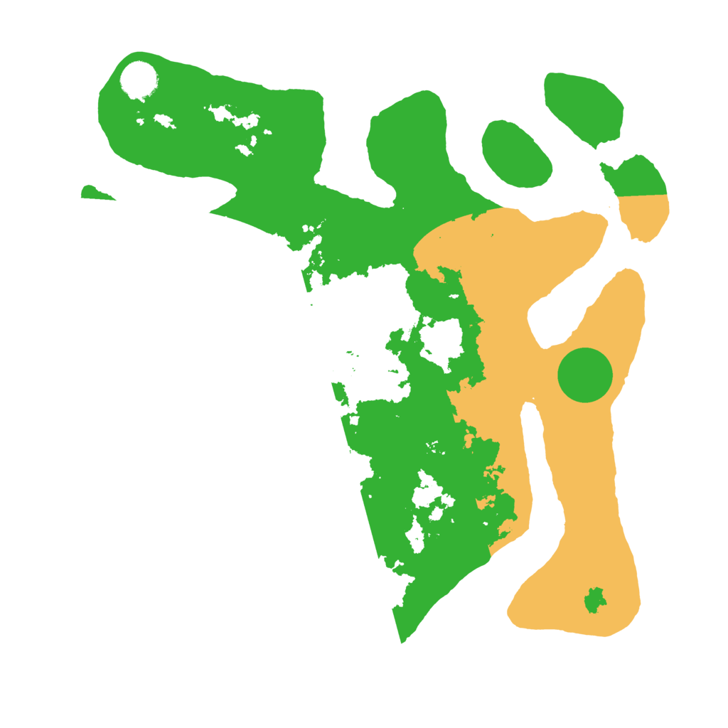 Biome Rust Map: Barren, Size: 3500, Seed: 3789446