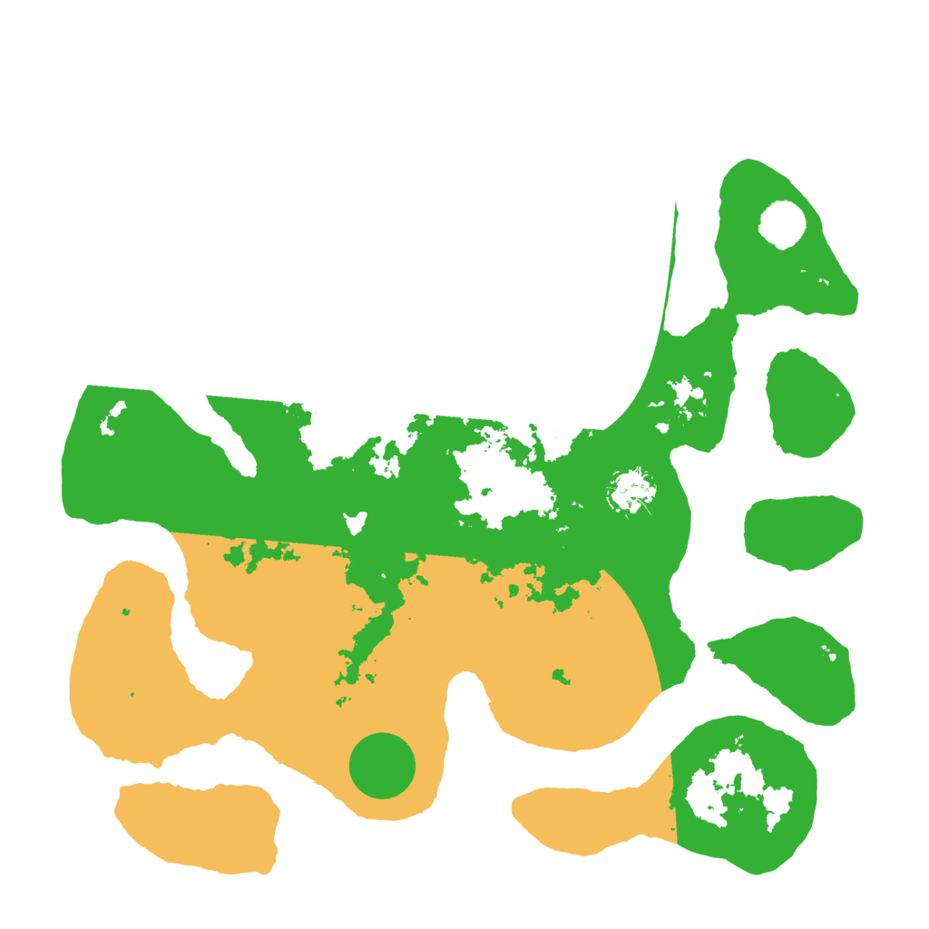 Biome Rust Map: Barren, Size: 3700, Seed: 90322