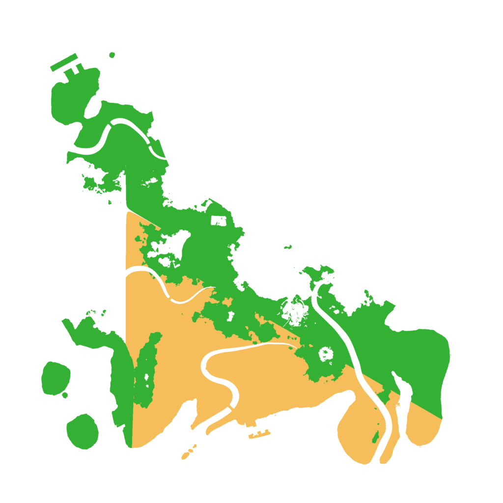 Biome Rust Map: Procedural Map, Size: 3500, Seed: 1120378