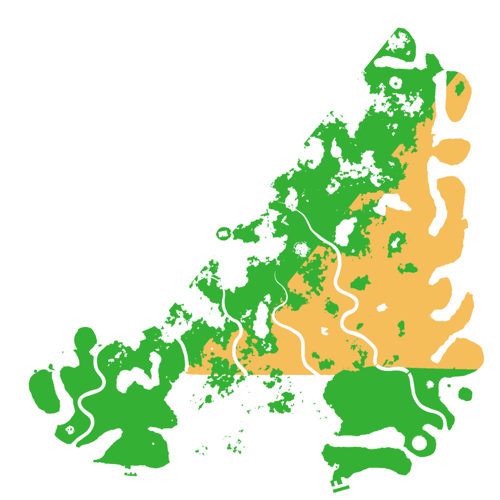 Biome Rust Map: Procedural Map, Size: 6000, Seed: 3110