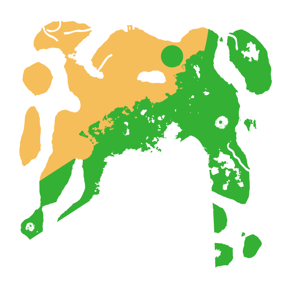 Biome Rust Map: Procedural Map, Size: 3500, Seed: 243381