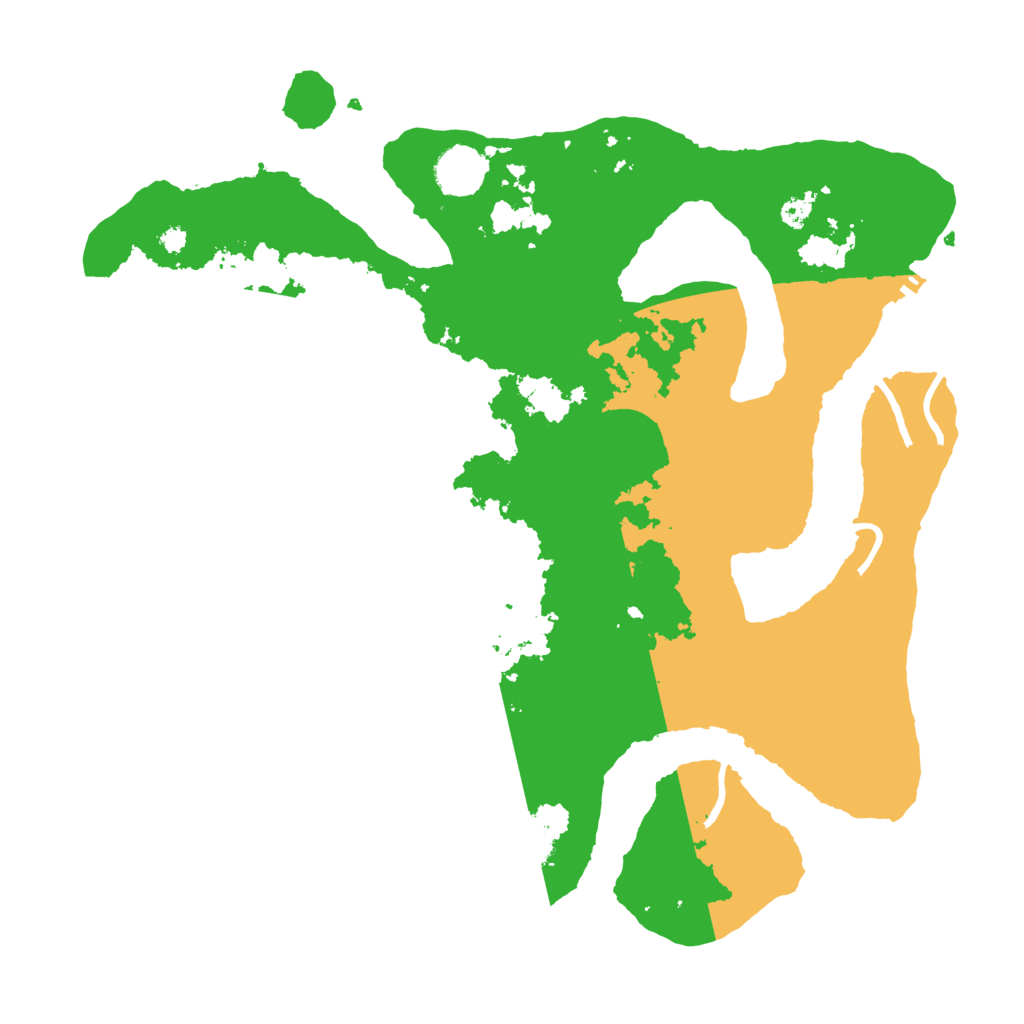 Biome Rust Map: Procedural Map, Size: 3650, Seed: 1219836915