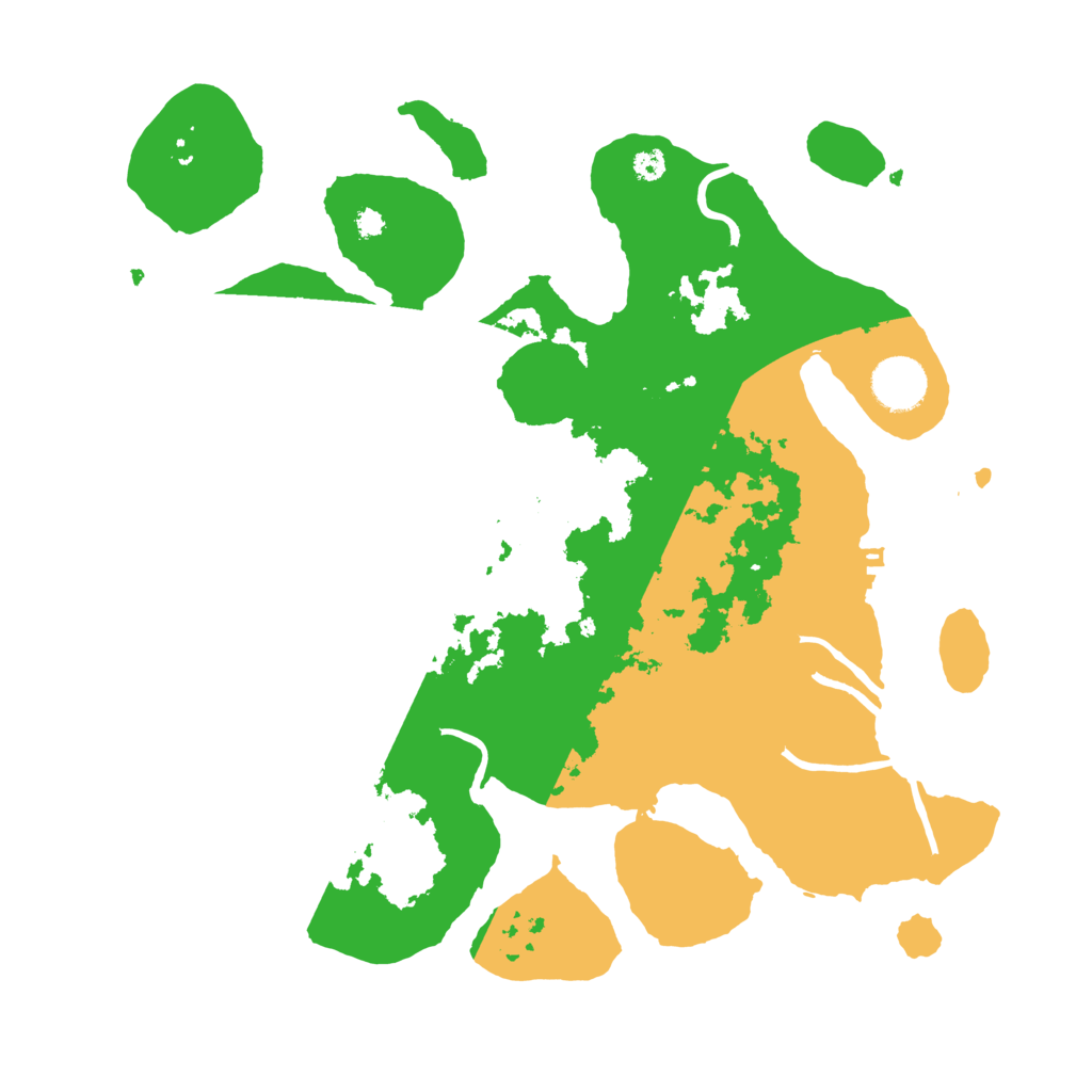 Biome Rust Map: Procedural Map, Size: 3500, Seed: 231966