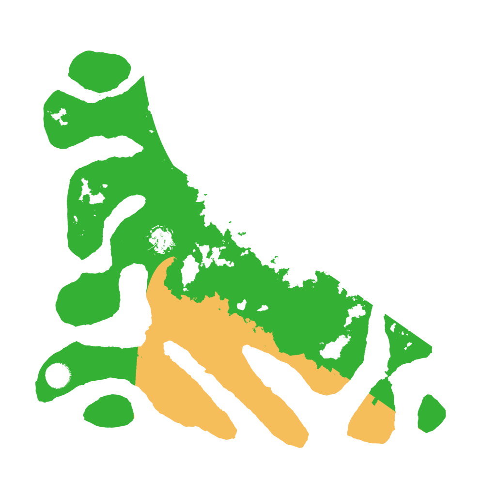 Biome Rust Map: Barren, Size: 3500, Seed: 1386767