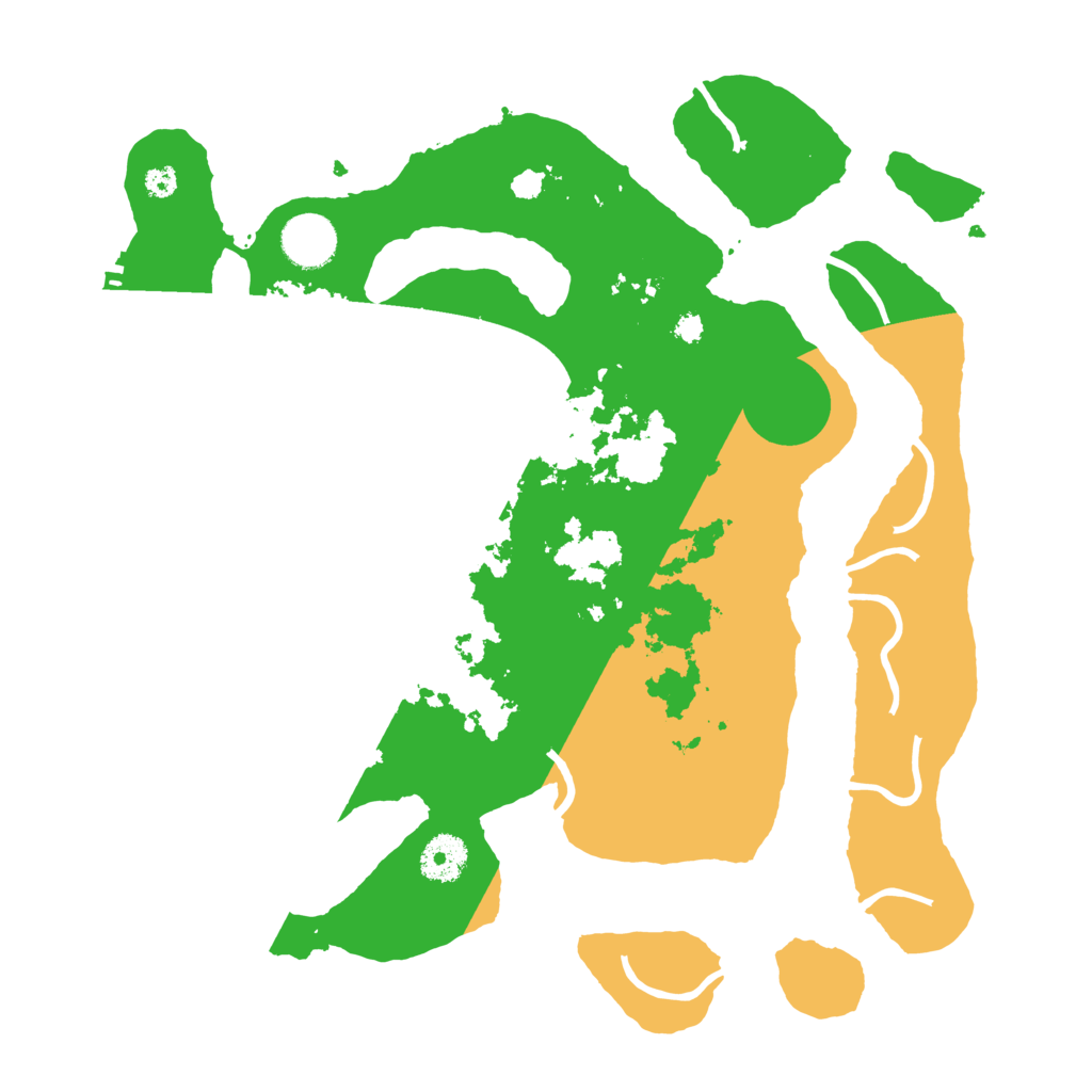 Biome Rust Map: Procedural Map, Size: 3500, Seed: 91287456