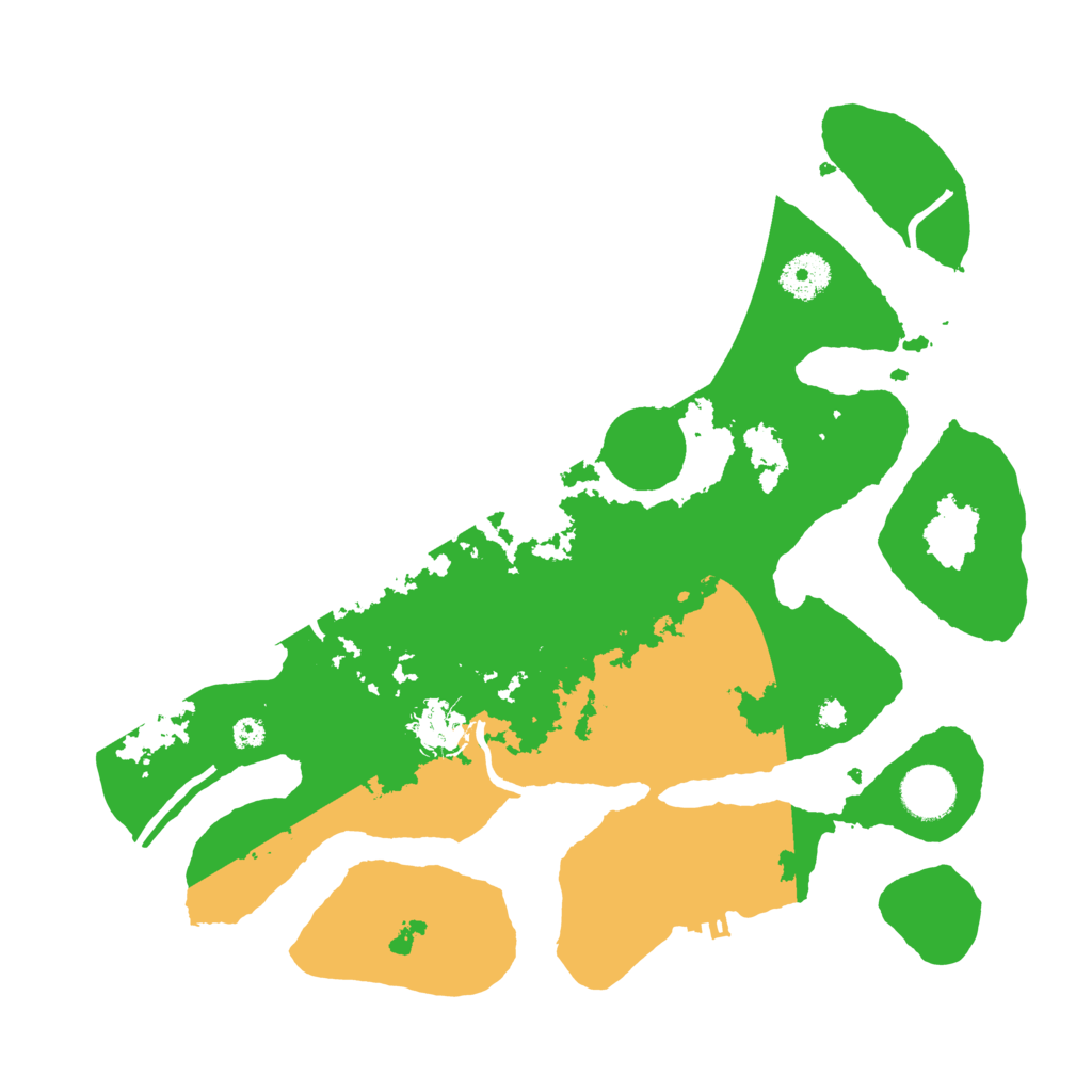 Biome Rust Map: Procedural Map, Size: 3500, Seed: 1501849