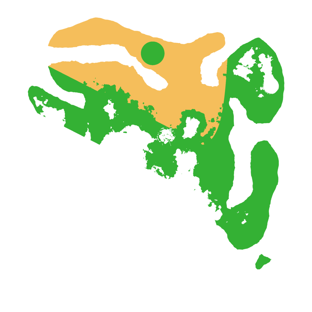 Biome Rust Map: Barren, Size: 3500, Seed: 4052975