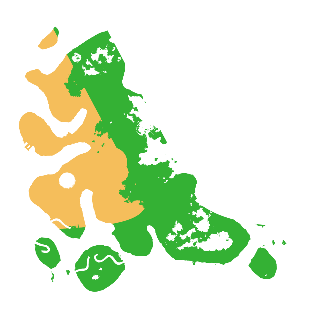 Biome Rust Map: Procedural Map, Size: 3500, Seed: 4094042