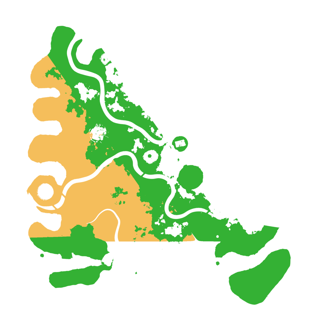 Biome Rust Map: Procedural Map, Size: 3500, Seed: 1219115