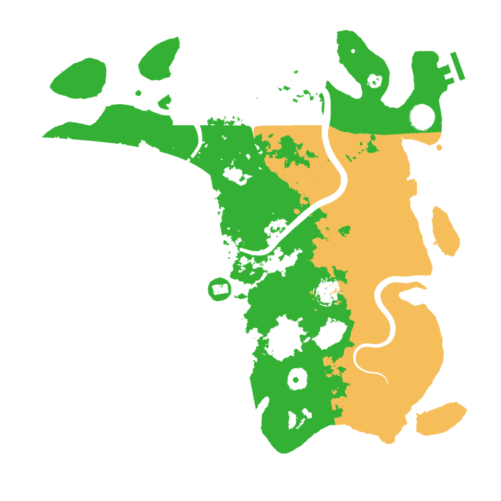 Biome Rust Map: Procedural Map, Size: 3500, Seed: 4893519