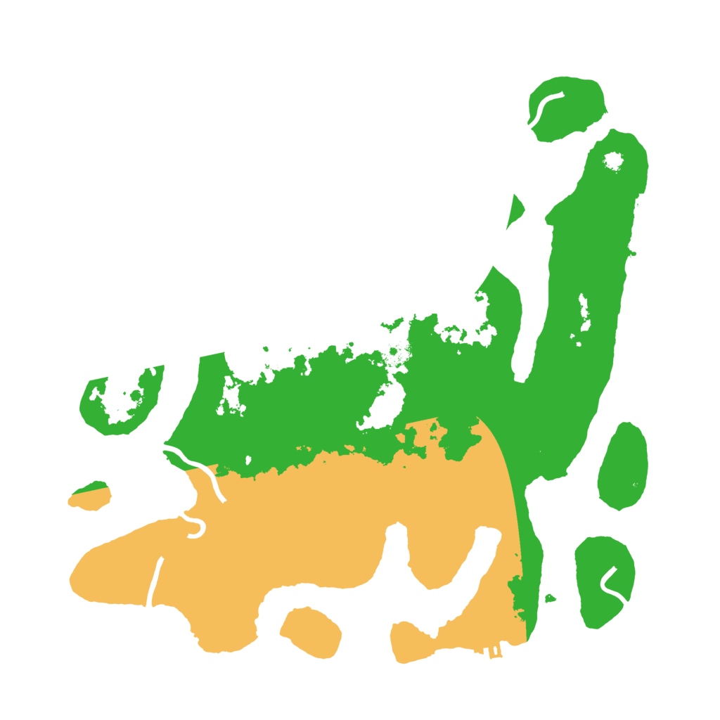 Biome Rust Map: Procedural Map, Size: 3500, Seed: 3664896